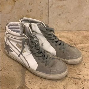 Golden Goose Slide Sneakers size 40 white/grey